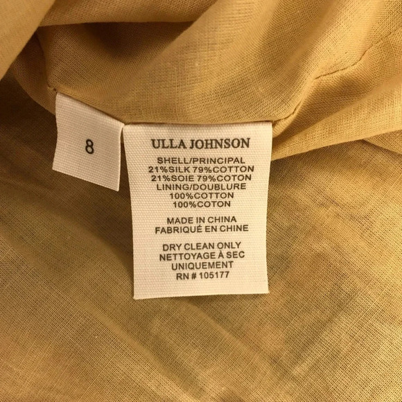 Ulla Johnson Minerva Dress NWT | Willow | Size 8 - Picture 4 of 7